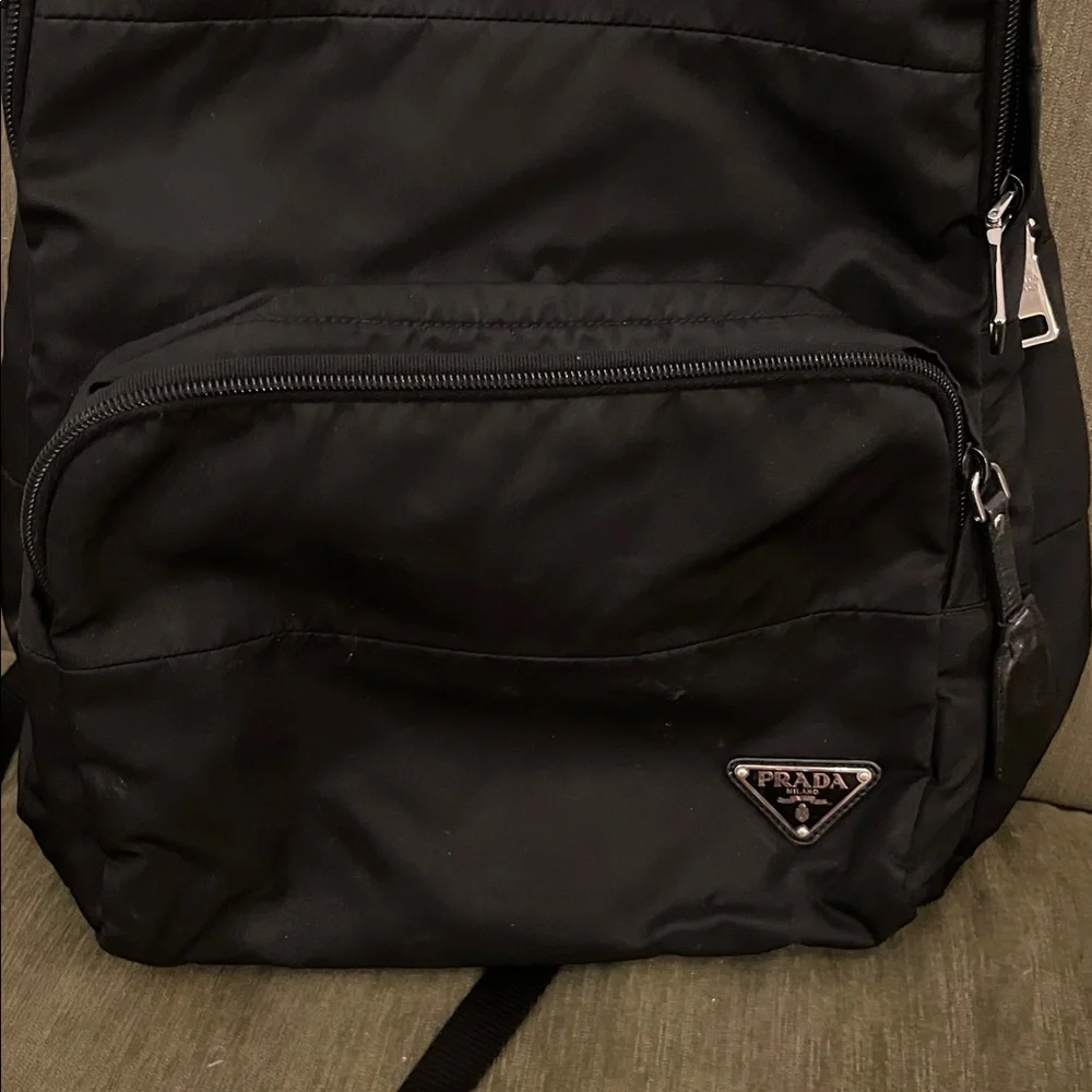 Prada Black Nylon Backpack - Picture 3 of 10